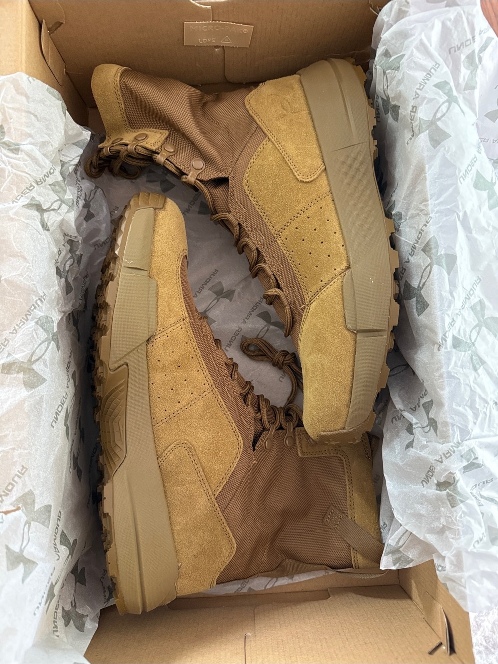 Under Armour Coyote Brown Tactical Boot - Picture 3 of 3